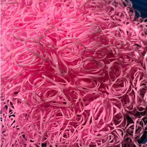 1800 piece Pink hair ties